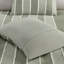 Housse de couette 100% coton pour lit très grand / très grand avec rayures alternant