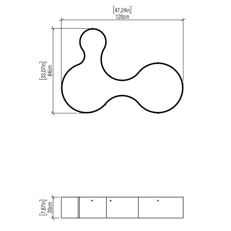 1 - Light LED Flush Mount, Maple