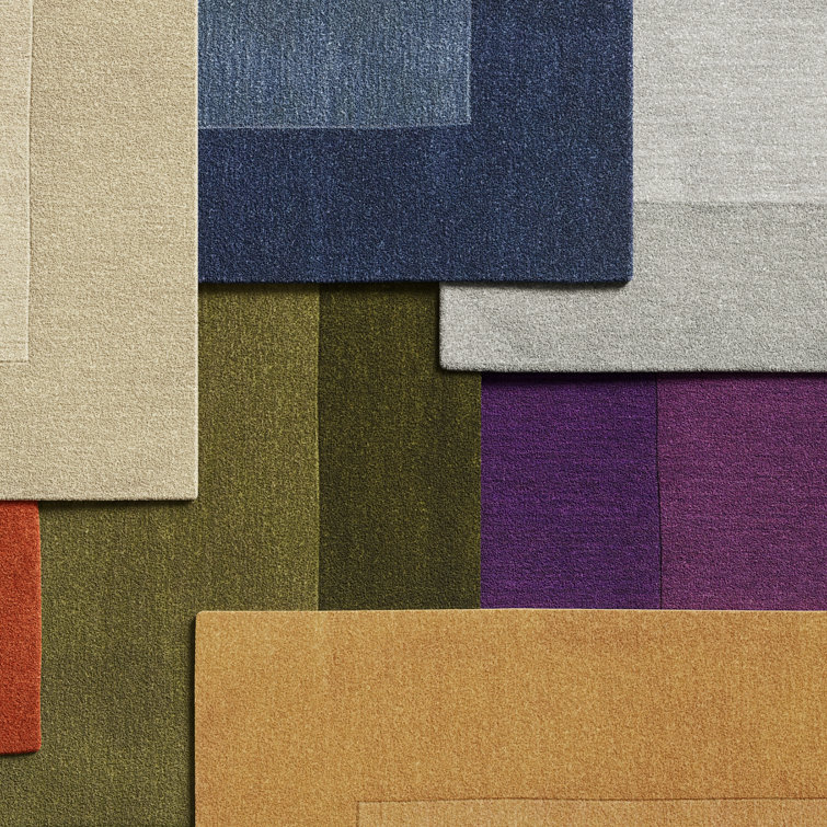 Dolma Handmade Loomed Wool Navy/Dark Blue Rug