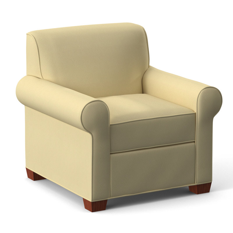 Finn Upholstered Armchair, BM Cherry, Dillon Buff