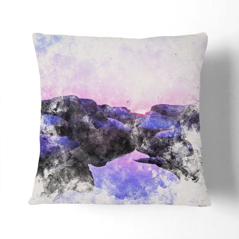 Square Throw Cushion, 55cm H x 55cm W x 20cm D
