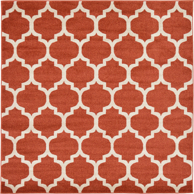 Molly Geometric Indoor Rug, Square 6'