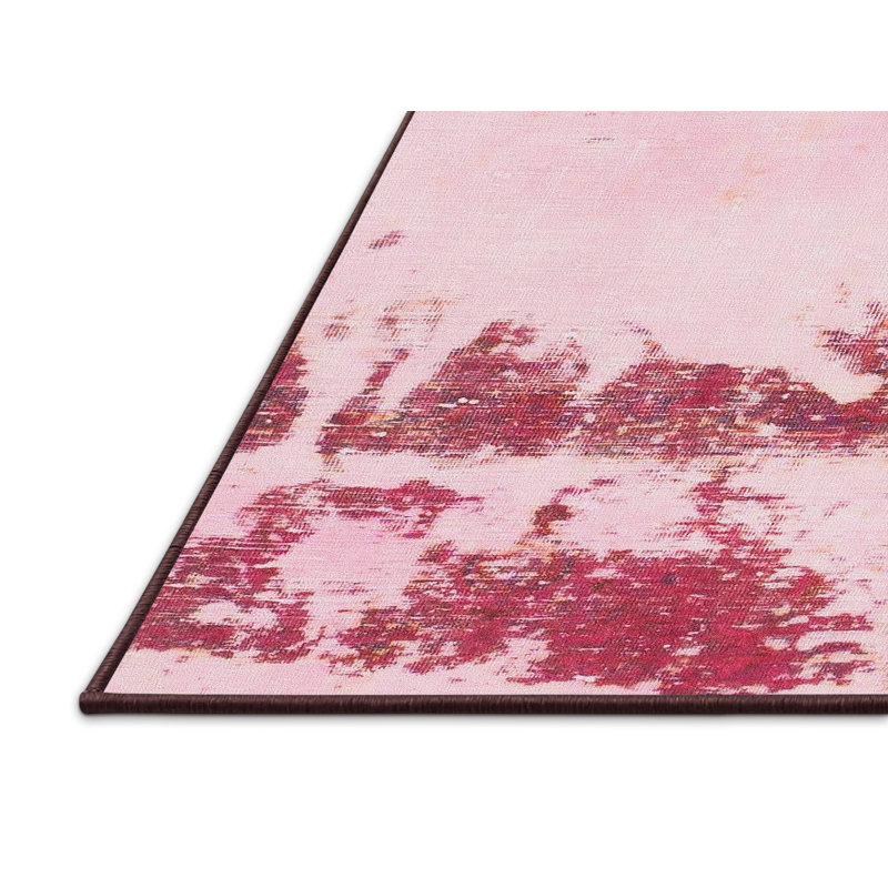 Tapis décoratif multicolore à motif abstrait, Rectangle 2 pi x 4 pi