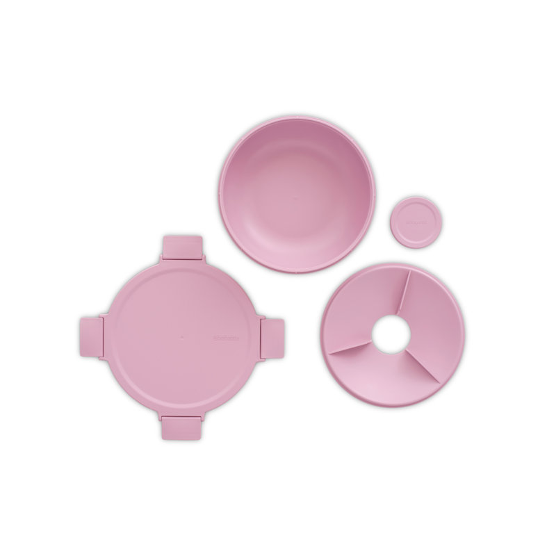 Brabantia Make & Take Salad Bowl, Lilac Pink