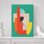 Modern Abstract Face Abstract Contemporary Wall Art Print by Vitor Costa - Wrapped Canvas Print-400349178