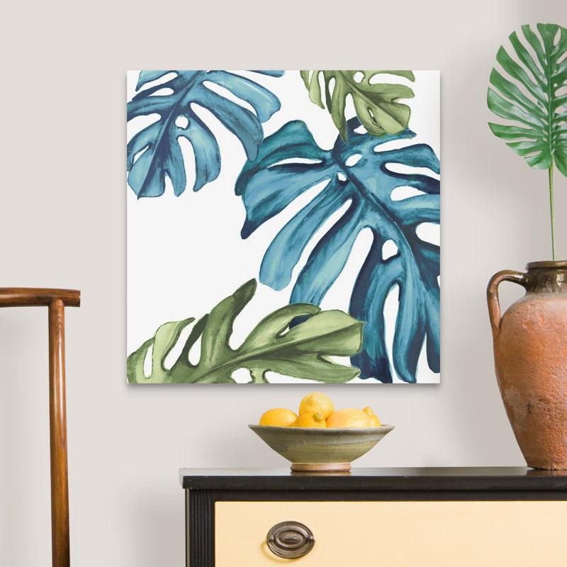 «Palm Leaves I» par Eva Watts - reproduction d'art sur toile, Toile tendue, H 24 po x l 24 po x P 1,25 po
