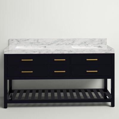 Ensemble de meuble-lavabo double 60 po Carrie