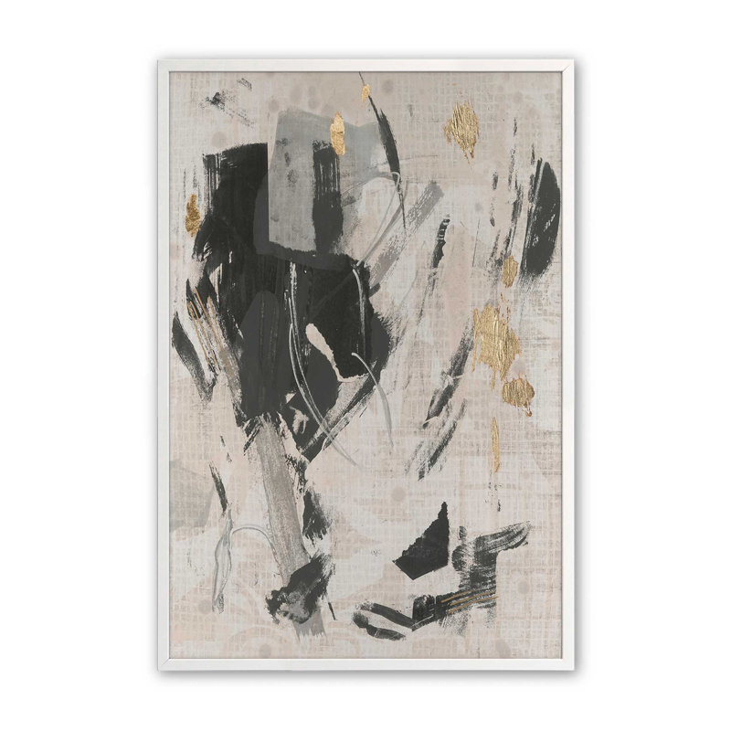 Impression sur toile, "Pattern Emotion I" par June Erica Vess, H 12 po x l 8 po, Open Corner Framed Print without Mat Paper