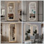 Miroir mural à DEL pleine longueur, forme irrégulière, éclairage à intensité variable, verre sans cuivre de 5 mm, câblé ou à brancher, pour vestibule, chambre à coucher et salon