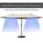Parasol extérieur rectangulaire en acier Outsunny-1187040201