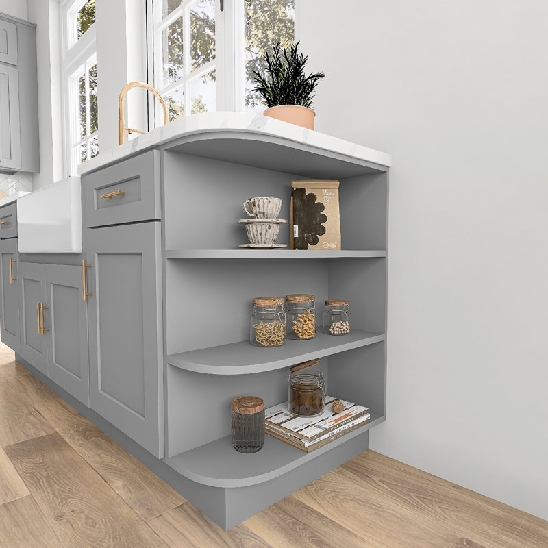 Tablette avec base, Gris