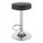 Black And Chrome Adjustable Hydraulic Bar Stool