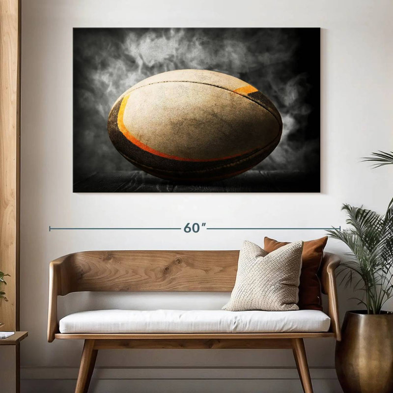 Ballon de rugby Siréci, H 34 po x l 51 po