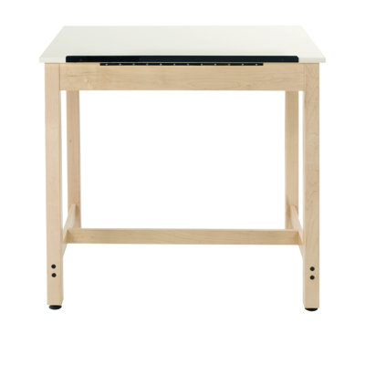 Adjustable Height Solid Wood Drafting Table