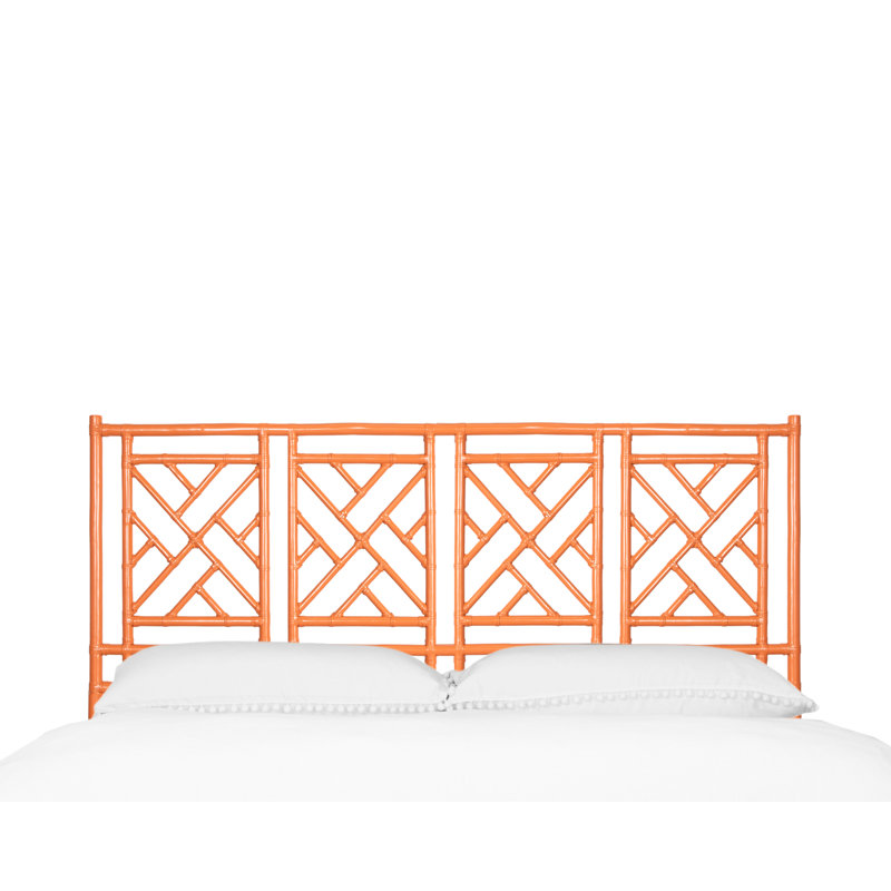 Chippendale Headboard, King, Citrus Orange