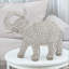 Sculpture de table en faux cristal et argent 15 po Cutshall-1064821376