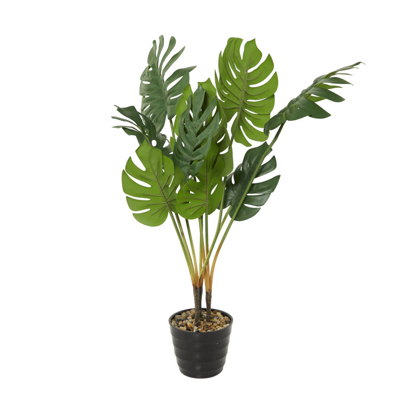 Arbre artificiel 36 po en pot Monstera