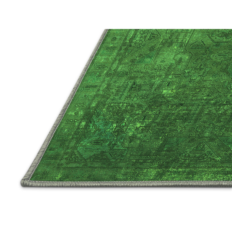 Washable Oriental Indoor Rug, Rectangle 6' x 9'