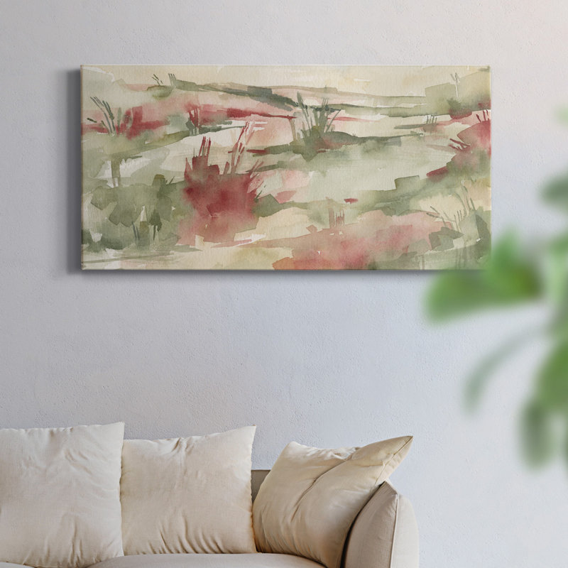 «Distant Drama II» - Toile tendue avec châssis de qualité supérieure - Prêt à être accroché, H 8 po x l 16 po x P 1 po
