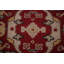 Tapis de couloir indien fait à la main en laine rouge Oushak 2 x 12