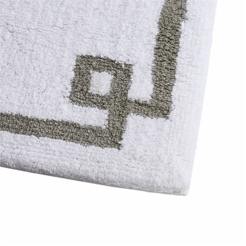 Tapis pour salle de bain en coton touffeté, Rectangle 1 pi 8 po x 2 pi 6 po