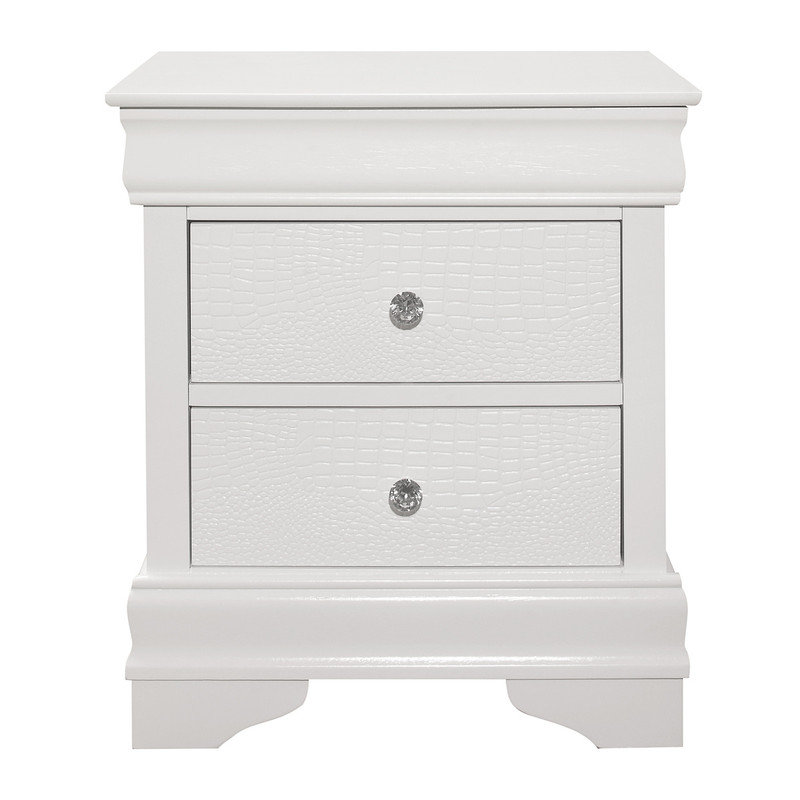 Table de chevet blanche Lana