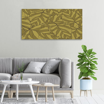 Leaves - No Frame Print on Glass