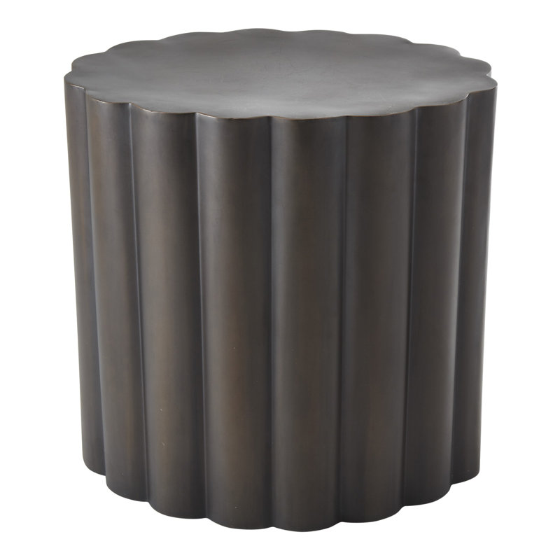 Fluted Table-Antique Bronze