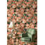 Papier peint floral, décoration murale amovible vintage pêche-862517122