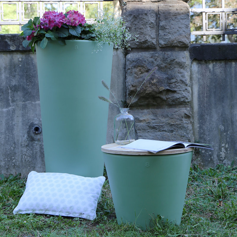 Vita Pot Planter, 70cm H x 39cm W x 39cm D, Mint