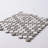 Matte Gray & White Penny Round Mosaic 9x10 Porcelain Tile for Kitchen Backsplash & Bathroom Wall (Set of 20)-59143148