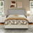 Tufted Wingback Headboard Queen Size-847401448-847401449
