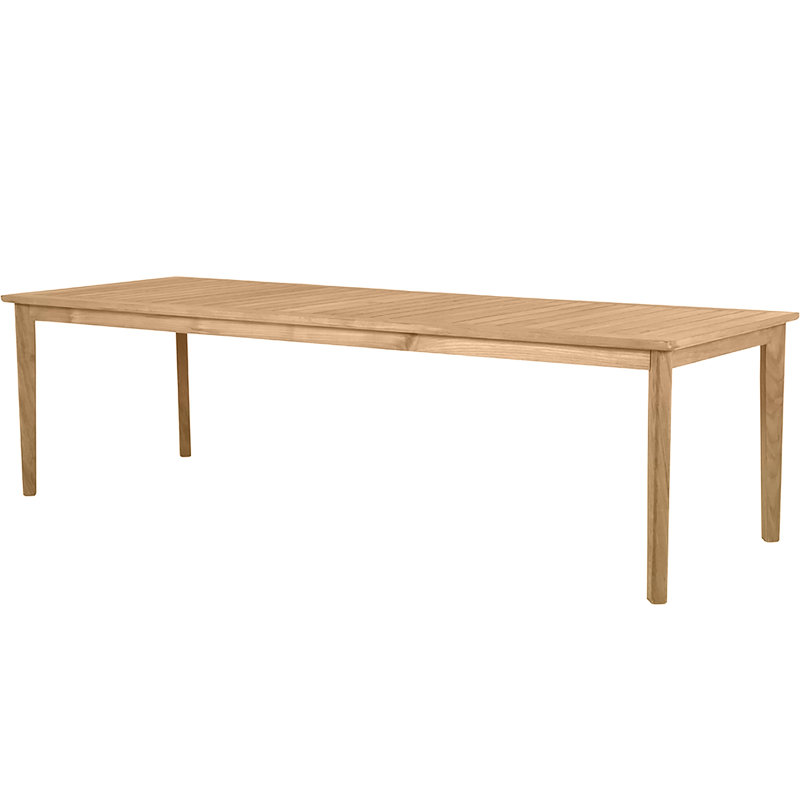 Woodlawn Teak Dining Table, 40" W x 110" L x 31" H, Natural Teak