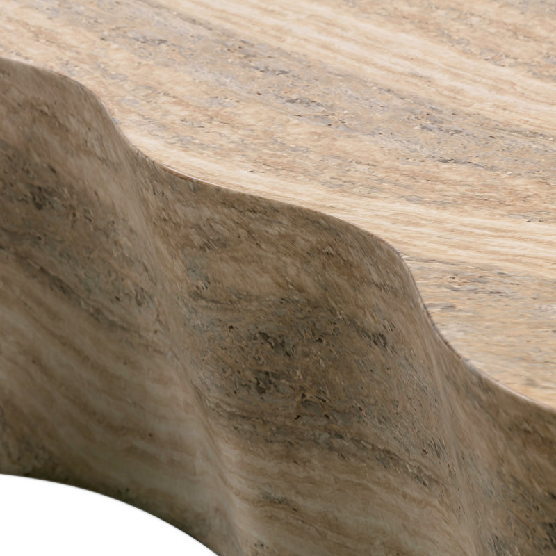 Table basse Solay Slab, Travertin