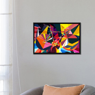"Polygon Fixie" by Robery Delaunay Graphic Art on Wrapped Canvas