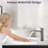 Modern Waterfall Bathroom Faucet - Brushed Nickel Single Handle With Pop Up Overflow Drain Style Deck Plate &-121613009