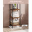 Bookcase Bookshelf, Narrow Tall Bookcase, Slim Wooden Shelving Unit for Bedroom, Living Room, Home Office, Sturdy -566109868-566109871