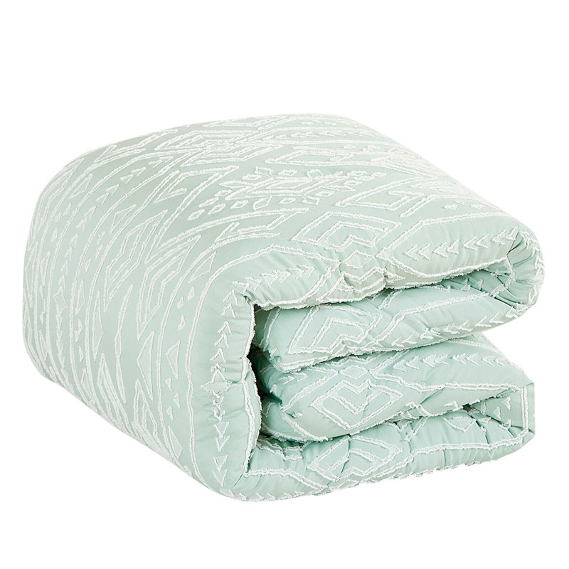 Polyester Geometric Shapes Comforter Set, King Comforter + 6 Additional Pieces