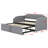 Stylish Upholstered Daybed with Pop-Up Trundle and USB Charging Function-1871052957