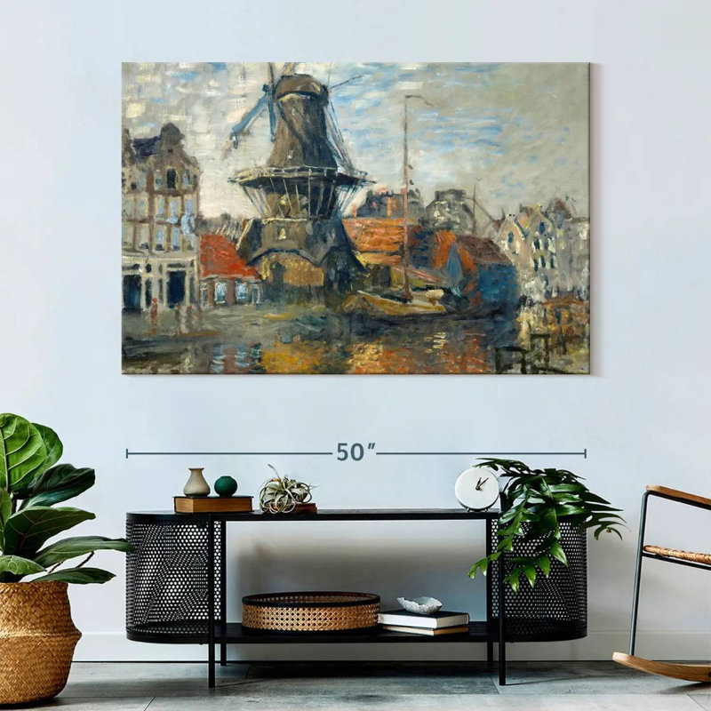 Sirci, le moulin à vent à Amsterdam, H 34 po x l 51 po