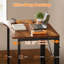 Bureau pliant de 31,5 pouces pour les petits espaces: table d'ordinateur / d'écriture pliable pour bureau à domicile, bureau, chambre à coucher, dortoir, brun rustique