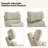 Beckette 41.75" Modern Swivel Glider Nursery Power Recliner with Adjustable Headrest-1145830070