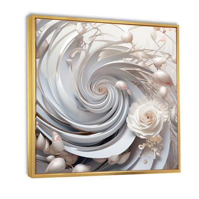 «White Blossoming Spring Fractal Flowers I», reproduction sur toile