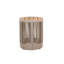 Outdoor Round Side Table Solid Wood Patio Table with Rope Base-959861255