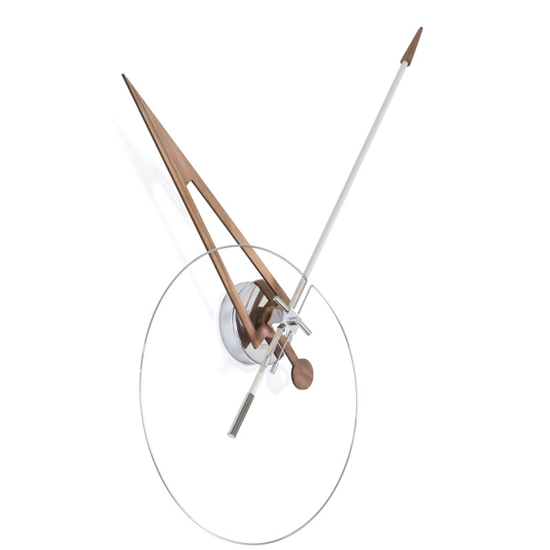 Cris Metal Analog Wall Clock, White