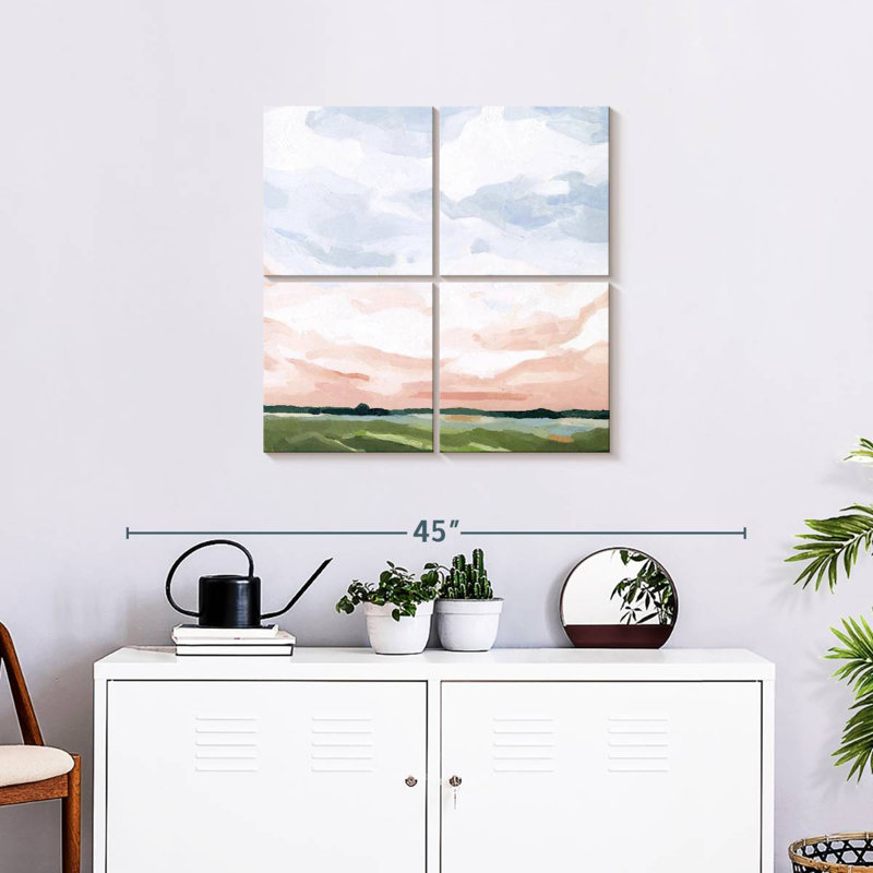 Alvord, horizon du matin rose I, H 26 po x l 26 po