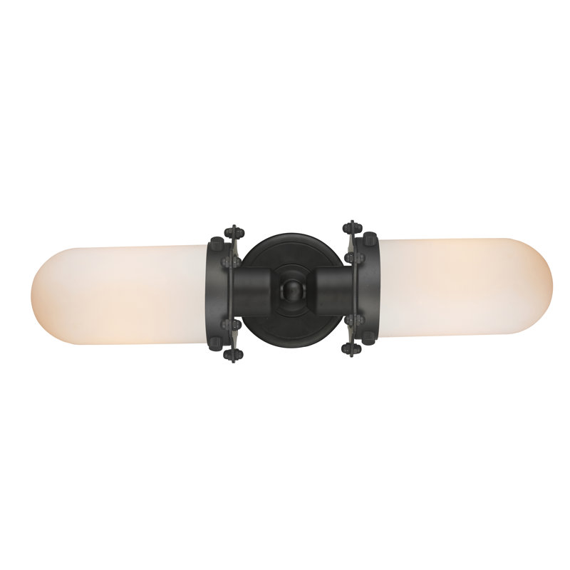 Mikell 2 - Light Dimmable Vanity Light, Matte White, Oil Rubbed Bronze
