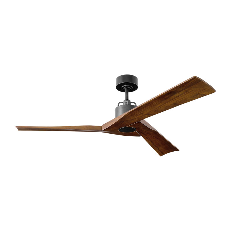 Ventilateur de plafond 52 po Gerda, Noyer foncé, Étain vieilli