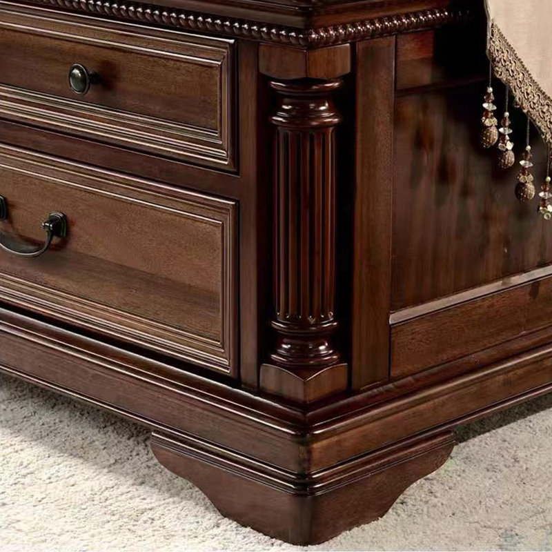 Table basse en bois massif de style américain, H 19,6 po x L 59 po x l 31,5 po