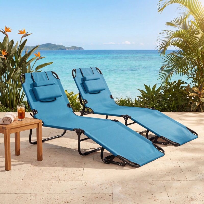 Sifet Outdoor Chaise Lounge Set, Blue